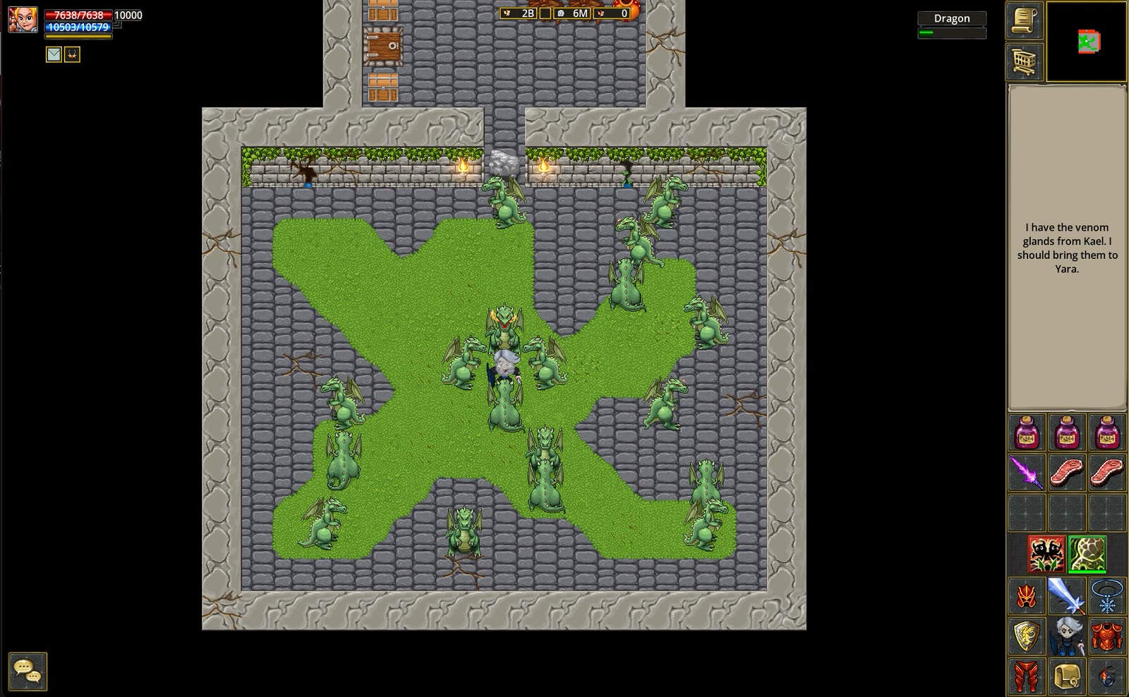 A powerful boss encounter in DrakMe